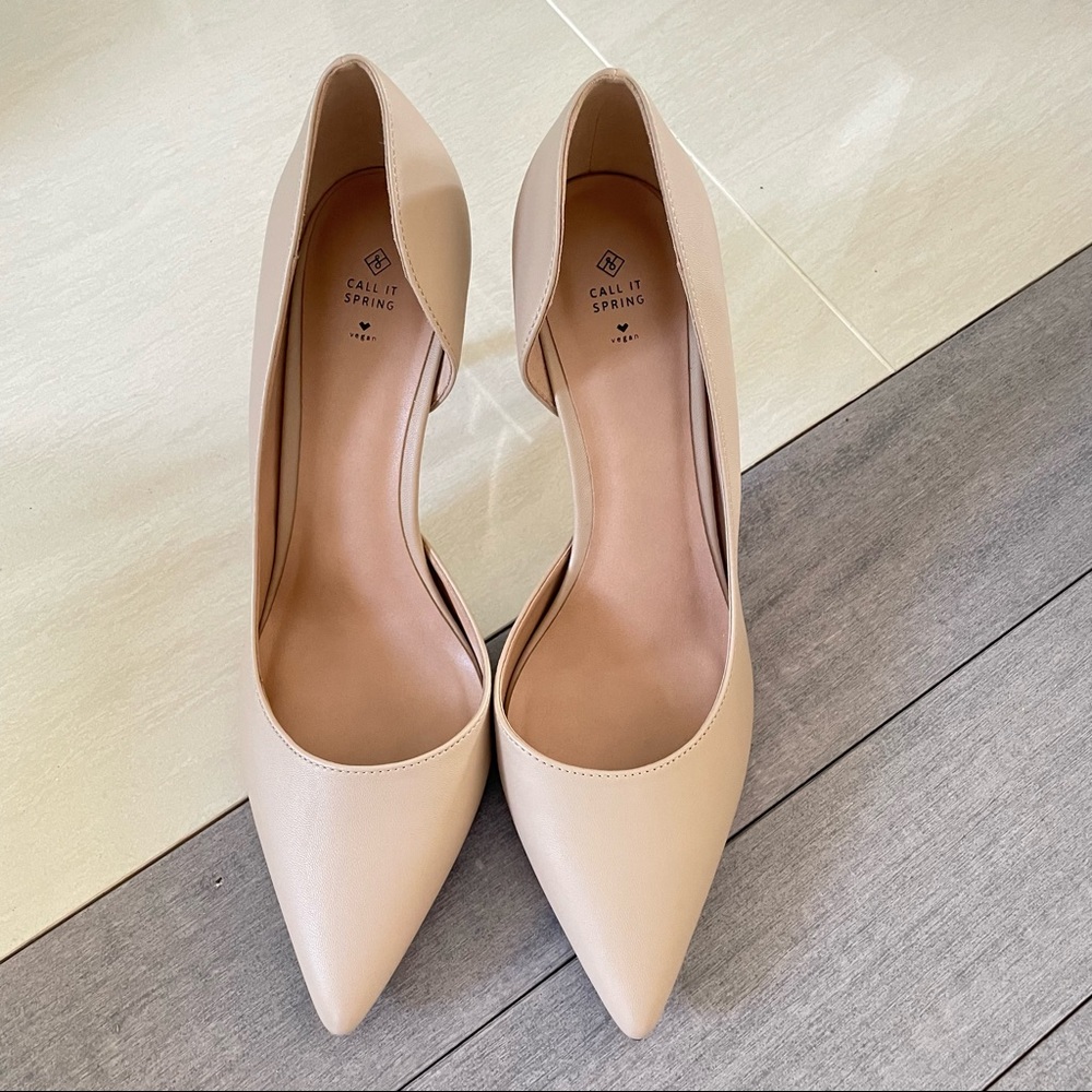 Call it spring women heels nude size 9